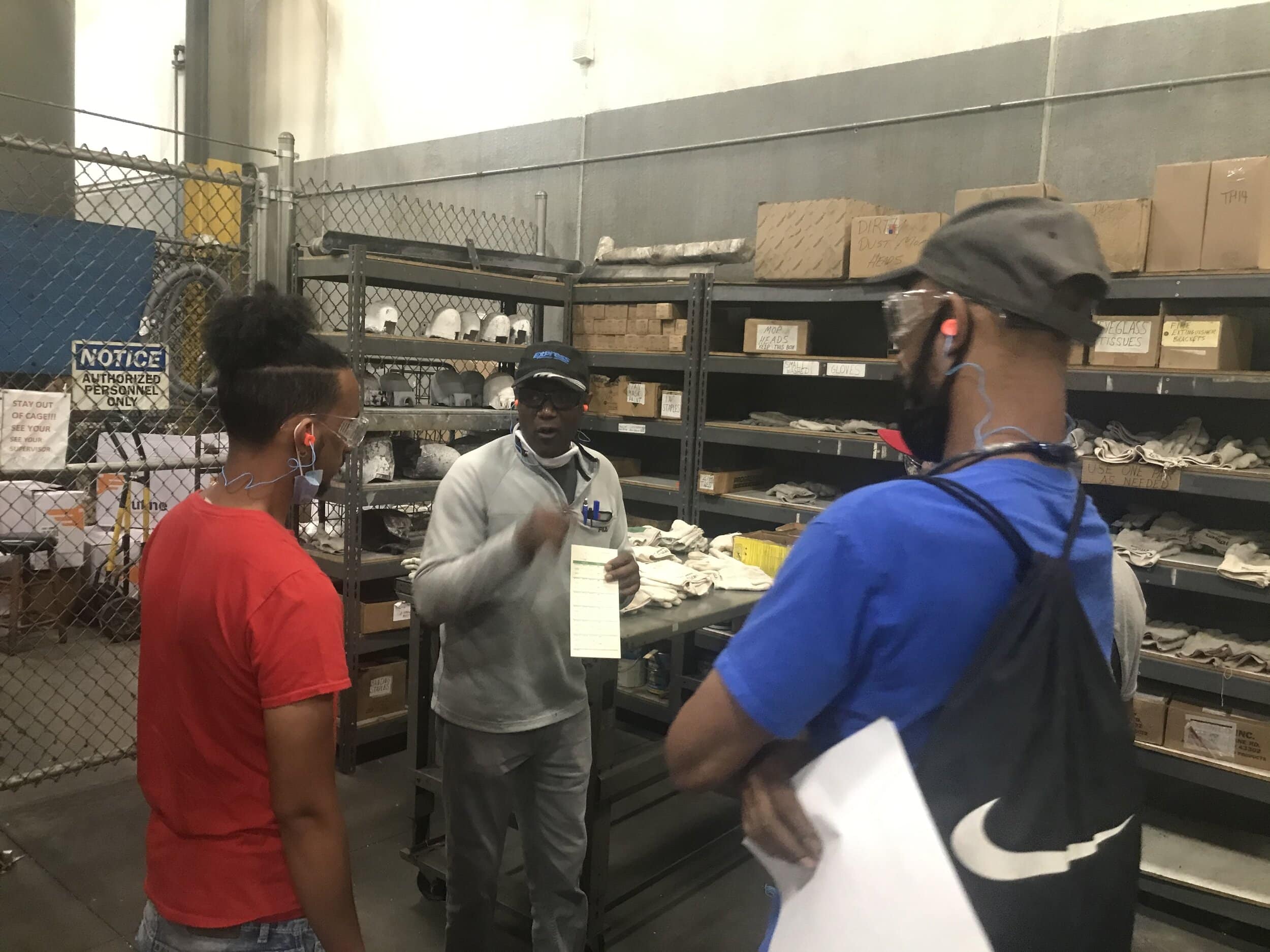 Churcn van program workers touring die casting company.jpg