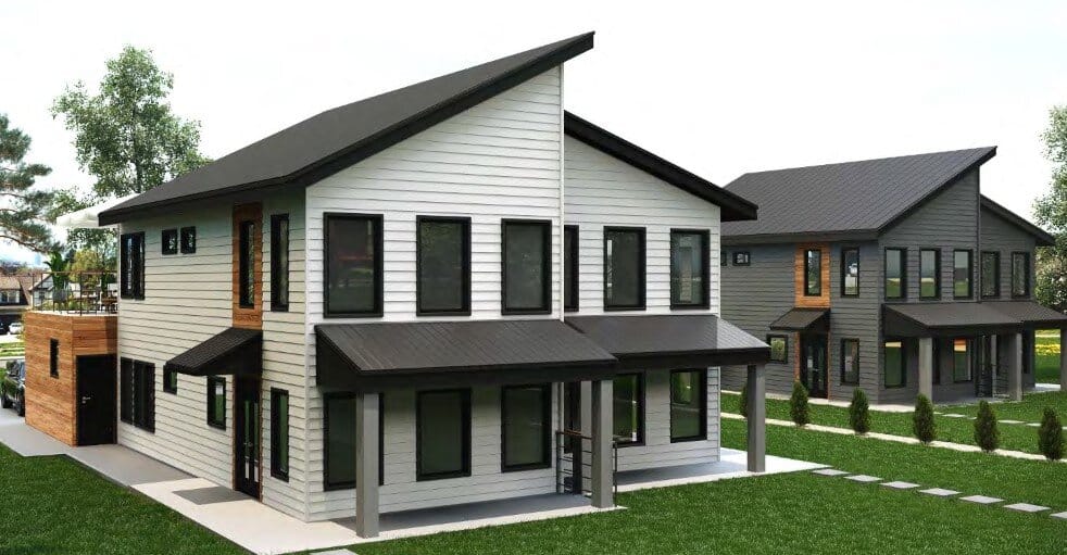 Rendering of Entrada at Woodhill Heights. Rendering courtesy Cornerstone Architecture.