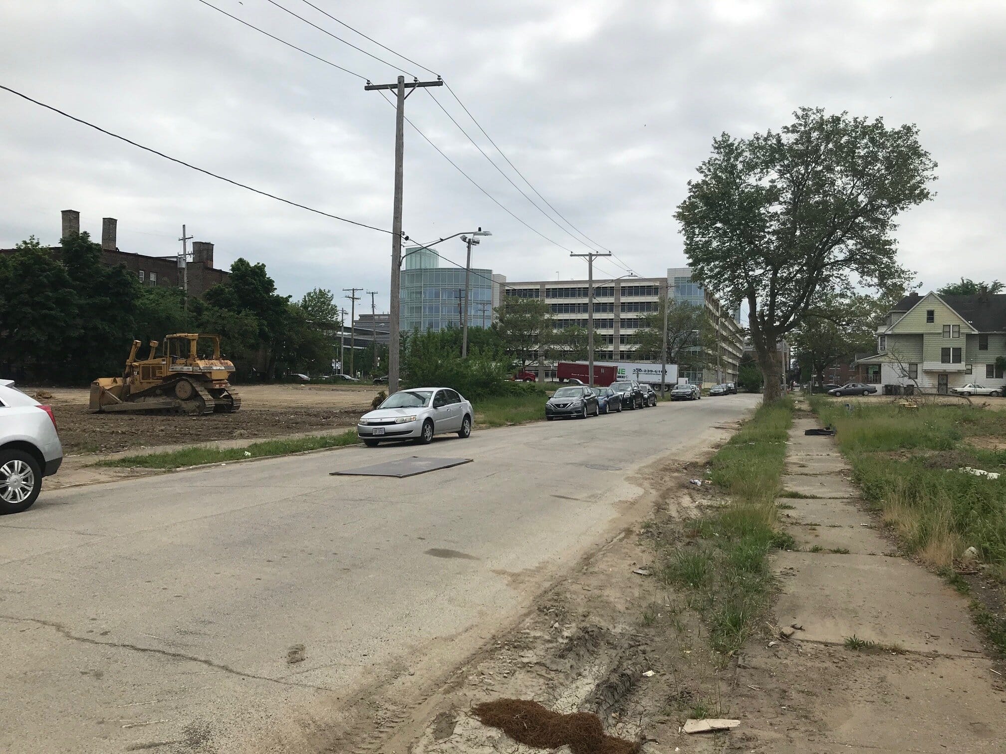 The Addis View site looking south towards the Cleveland Clinic.