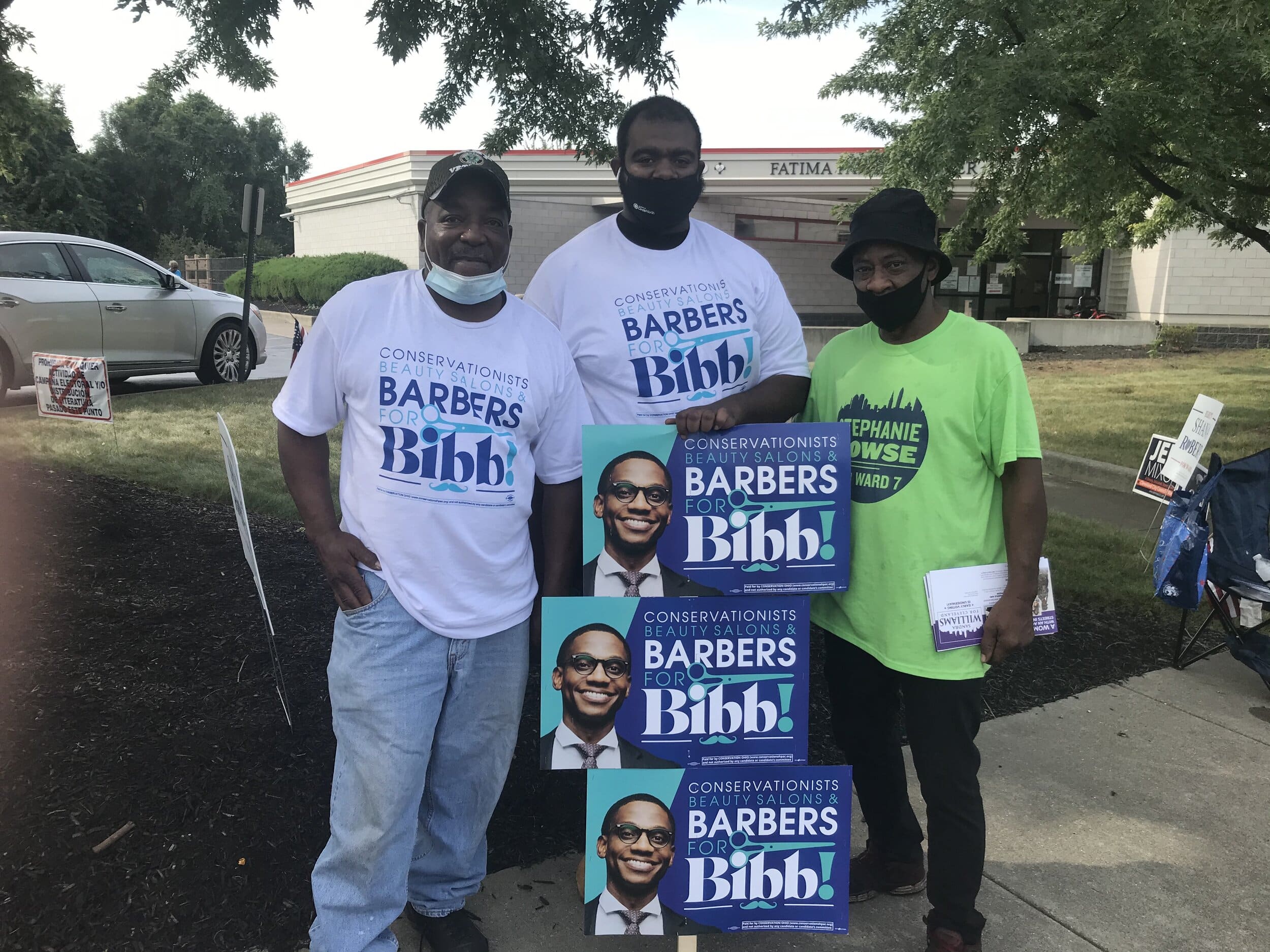 Kimberlyn Lavette (left), Ward 7; Ladarian Davis; and Delvin (Curtis) Brantley