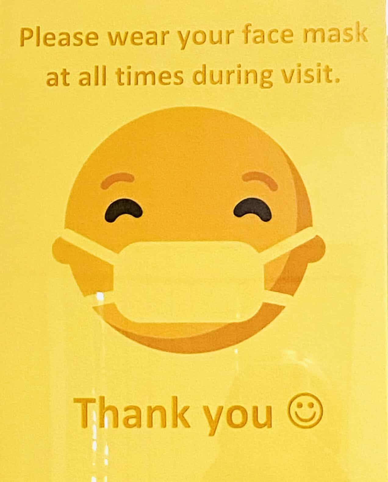 A sign on the wall in the visitation room at University Settlement’s Mead House, which has reopened to family visitations after being shut down for at least two months. The room is now emptier; parents have to get toys from a hallway cart and they a…