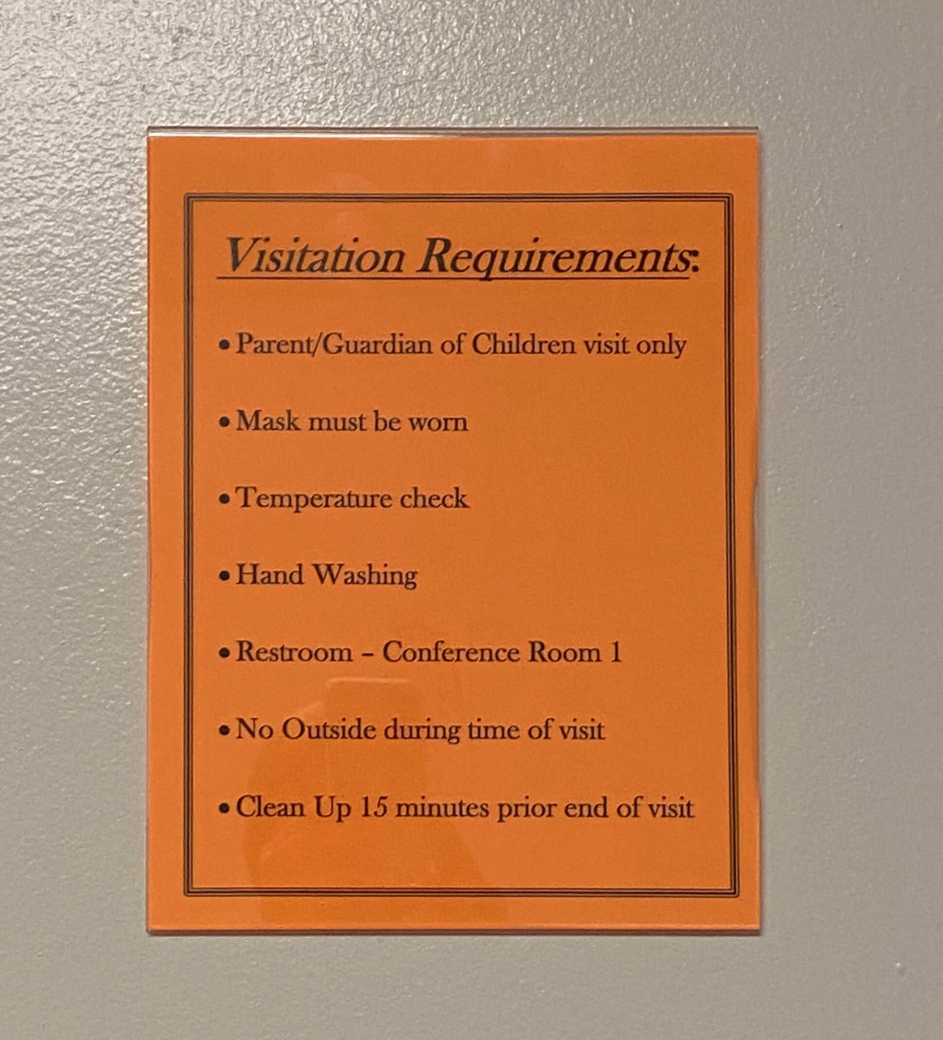 Revised rules for family visits at University Settlement in Slavic Village.
