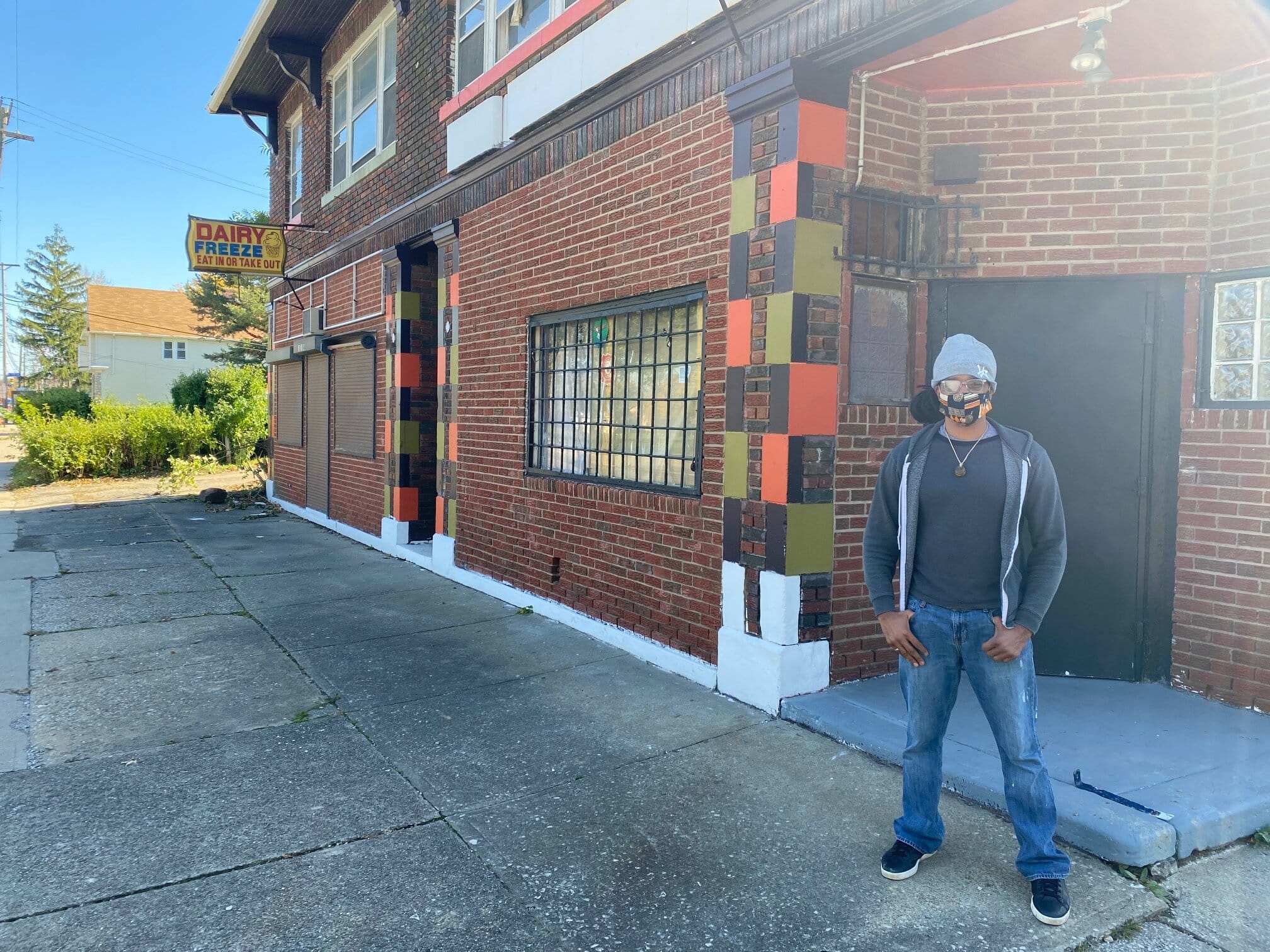Jimmy Woody standing outside the property he’s hoping to renovate.