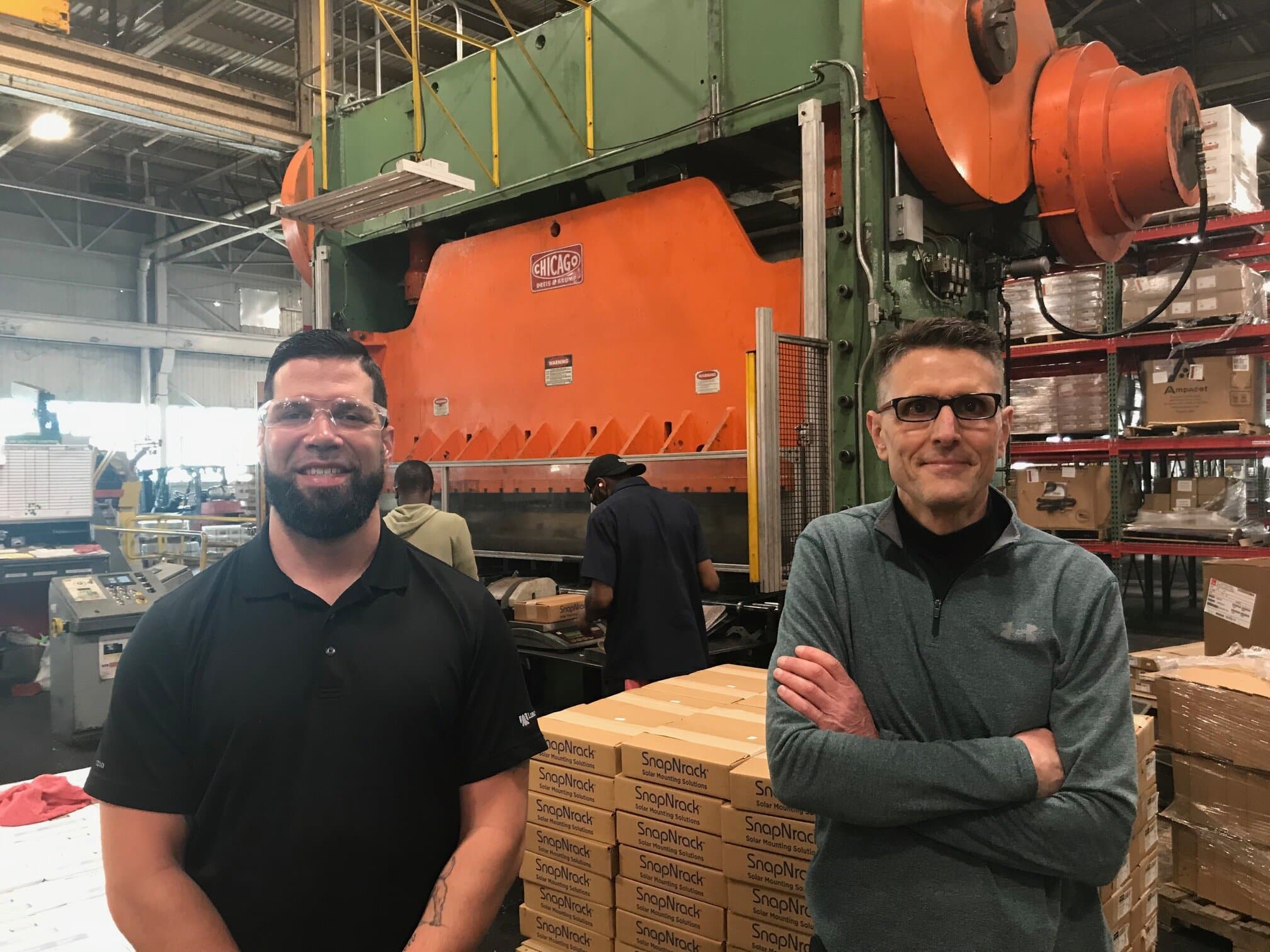 Miguel Lugo and Pete Accorti of Talan Products Inc.