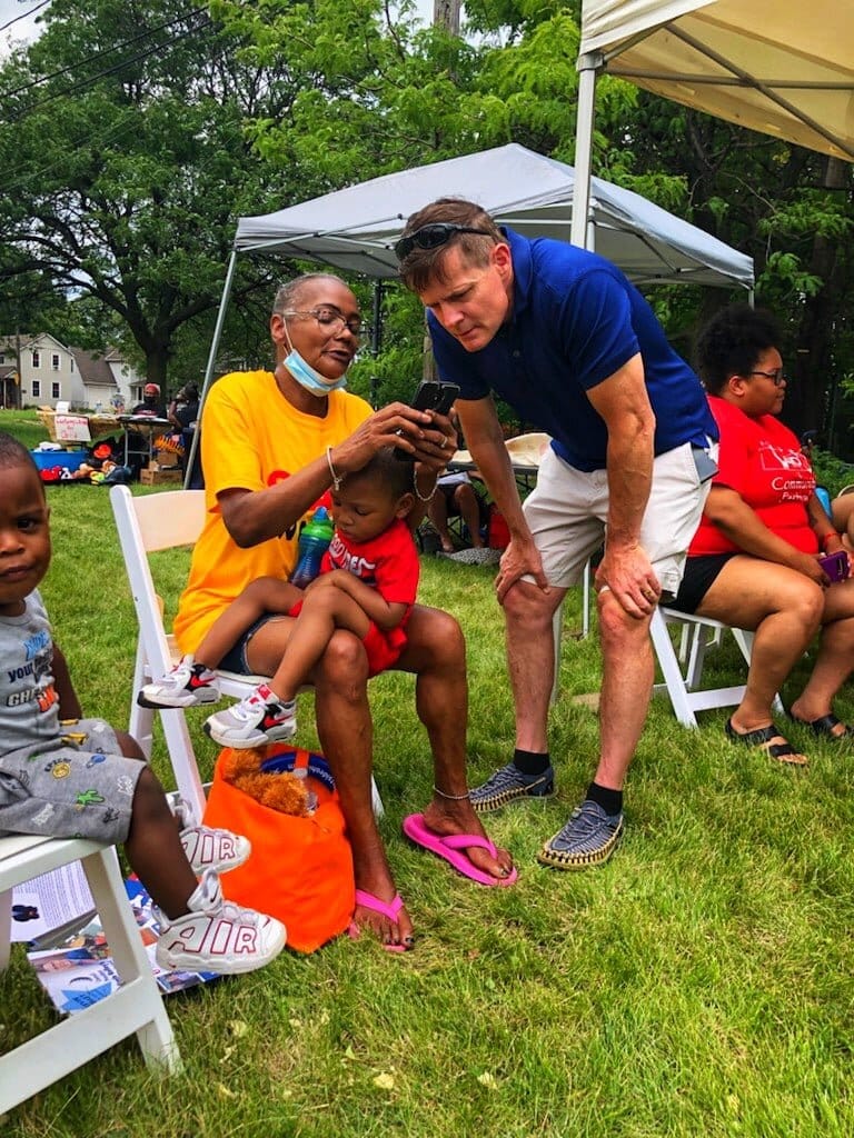 Kevin Kelley at a Cleveland neighborhood festival. Contributed photo.