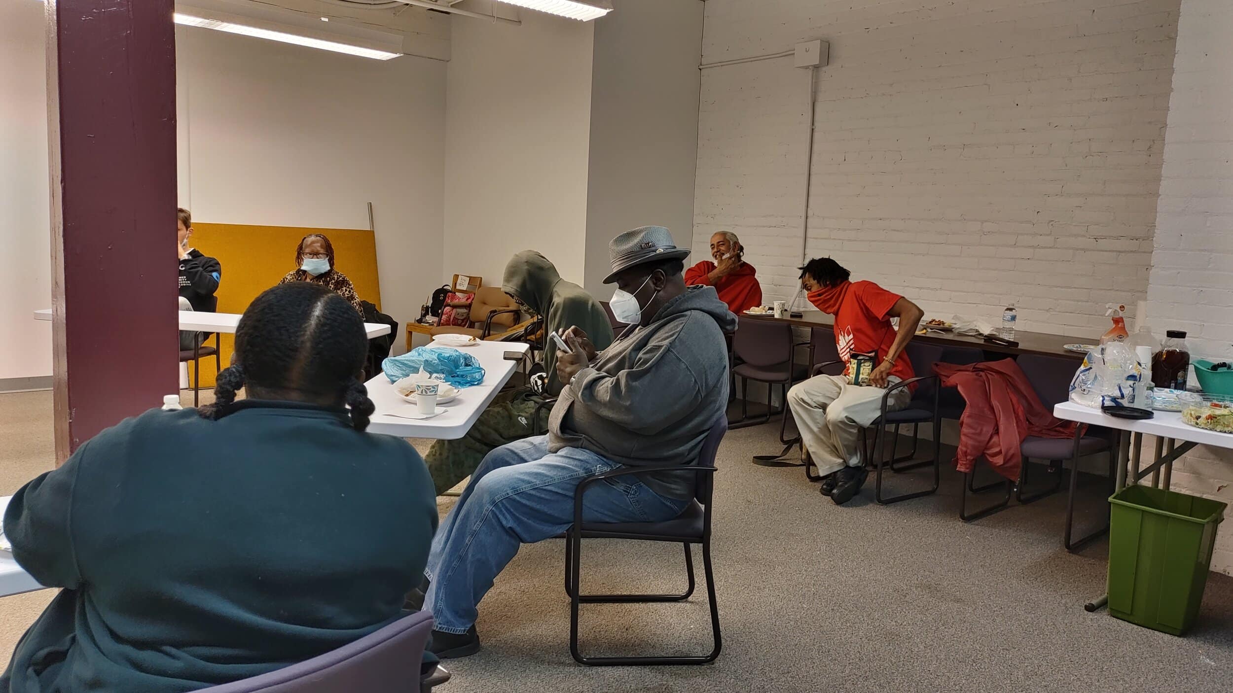 This is the Homeless Congress house meeting, the first participatory budgeting house meeting in Cleveland, on April 16th at the Northeast Ohio Coalition for the Homeless office. Photos by Loh.