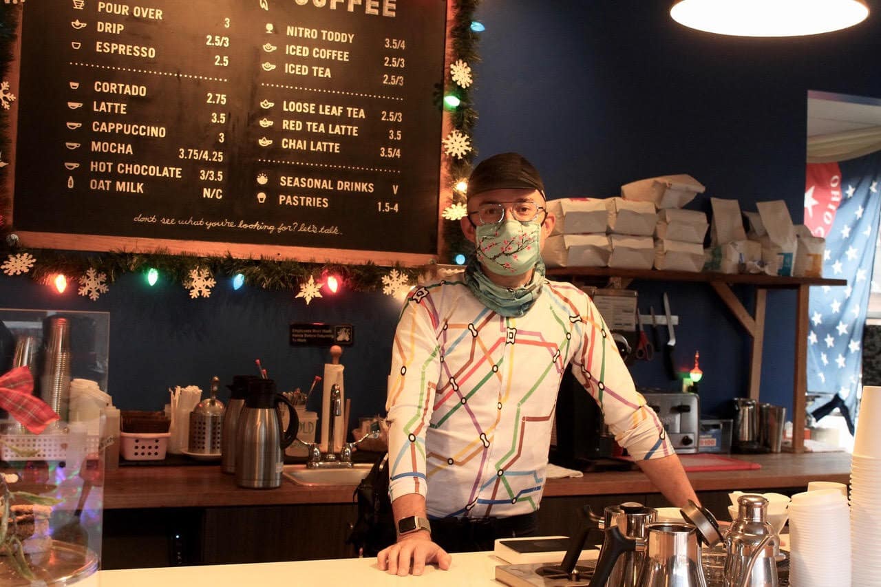 Stephen Shaum at Phoenix Coffee.