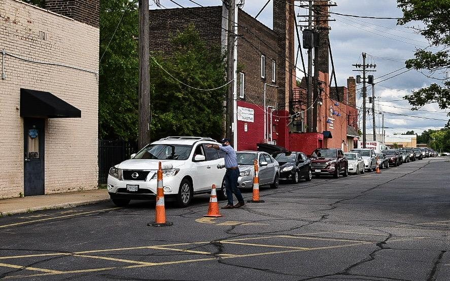 Slavic Village Development summer PPE distribution event.