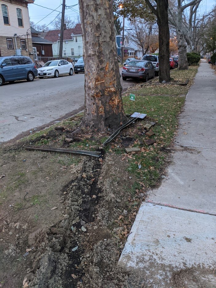 More wreckage from the crash at Fulton/Chatham in Ohio City.
