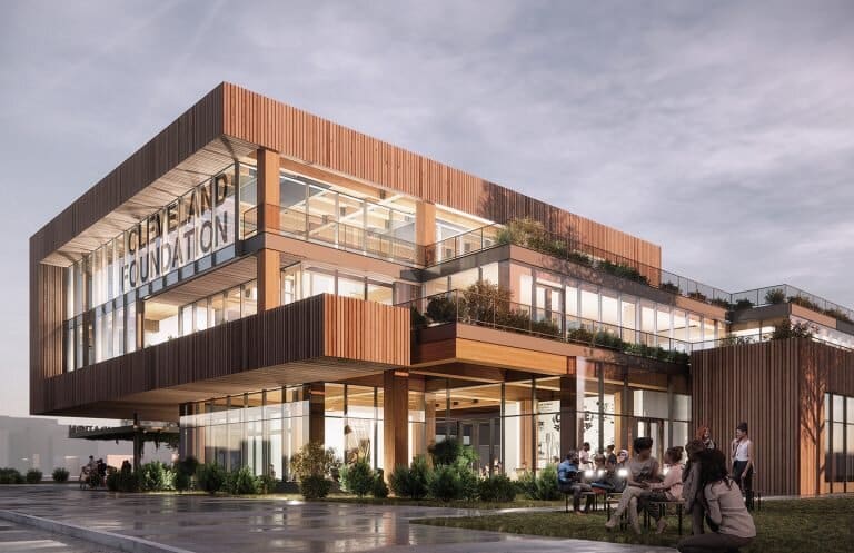 Rendering of the new Cleveland Foundation headquarters.
