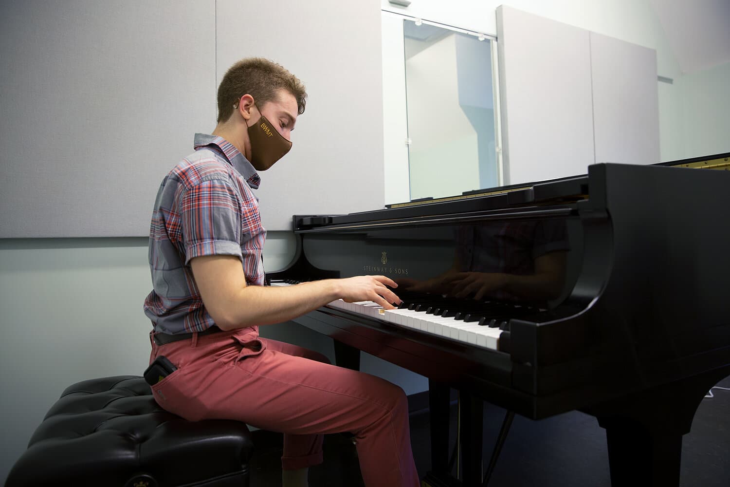 Playing piano at BW. Photo by Karin McKenna.