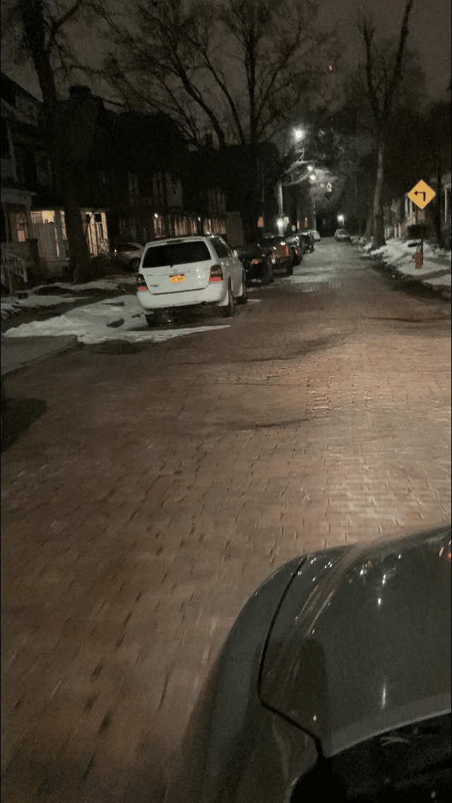 Current conditions on Hessler: a roller coaster ride.