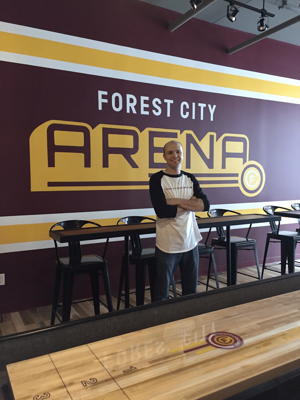  Forest City Shuffleboard. Photo courtesy Jim Miketo.  