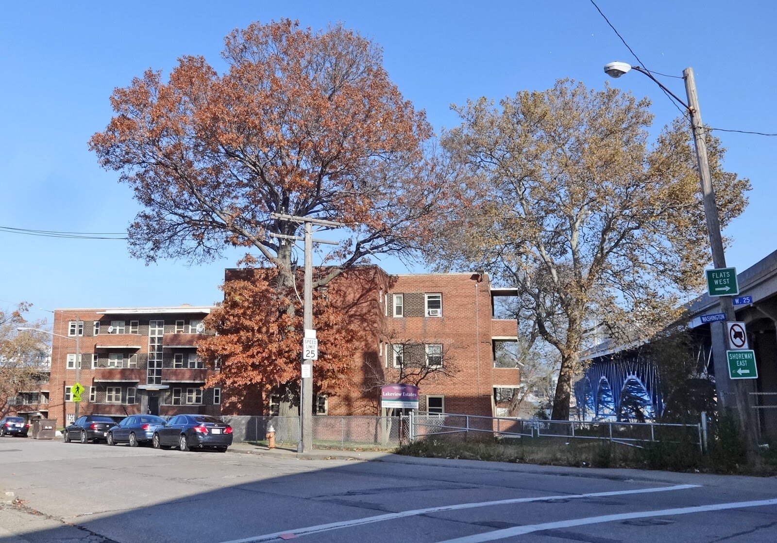 Lakeview Terrace public housing at the border of Ohio City and the Flats.