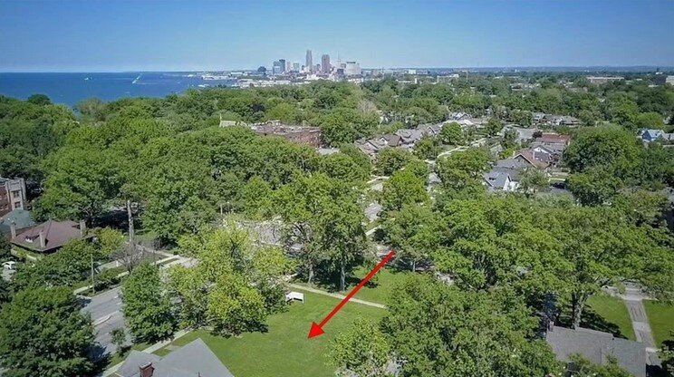 Corner of Clifton and West Blvd. seen from above. Photo courtesy Howard Hanna.
