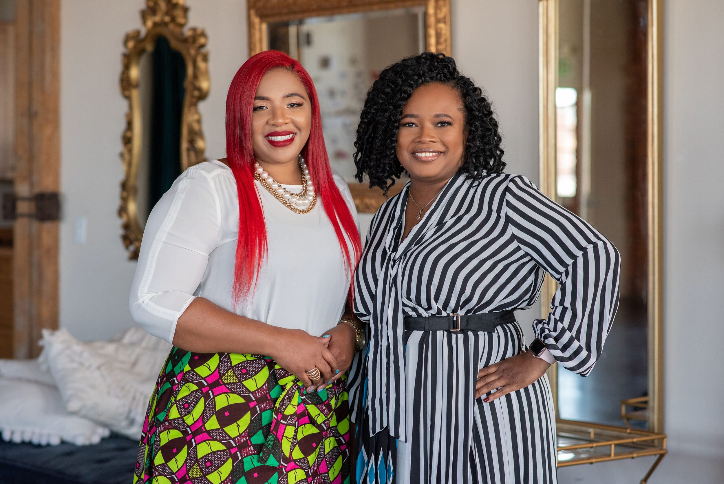 Da’na Langford (left) and Tenisha Gaines (right) Founders of Village of Healing. Photo By Miesha Headen