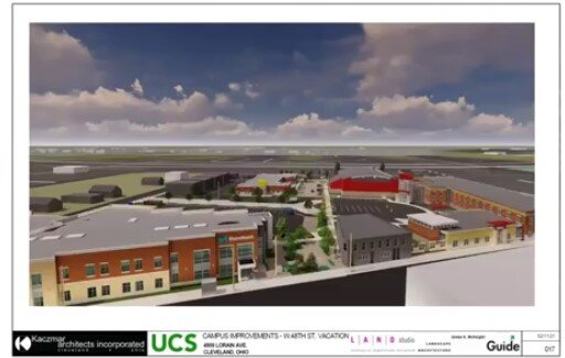 Rendering of the UCS campus from the north.