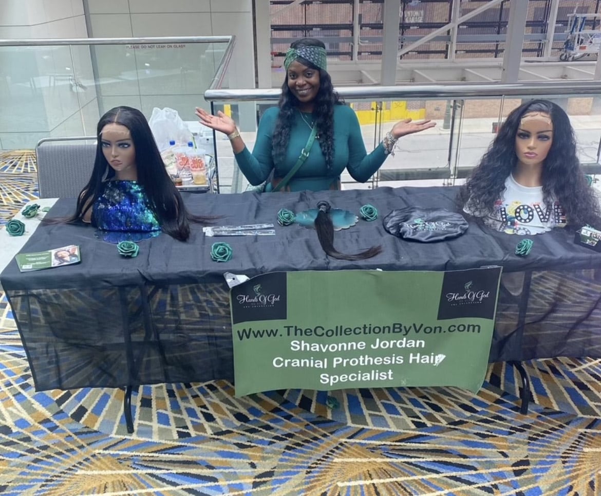 Shavonne Jordan of Hands of God by Von provides customized wigs and cranial prostheses